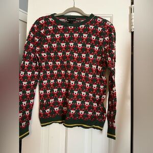 Festive Green and Red Women’s Sweater